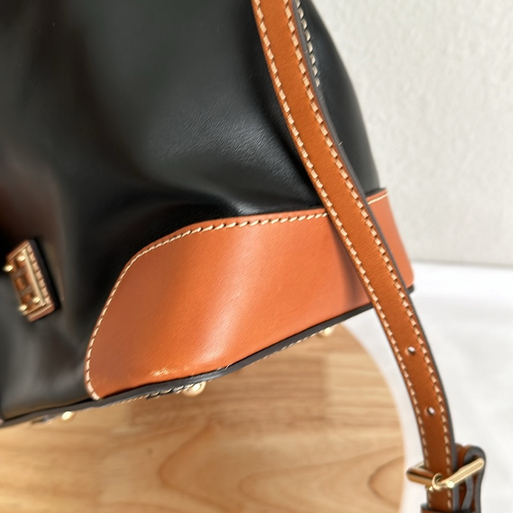 Dooney & Bourke Wexford Leather Crossbody Drawstring Bag - Picture 8 of 16